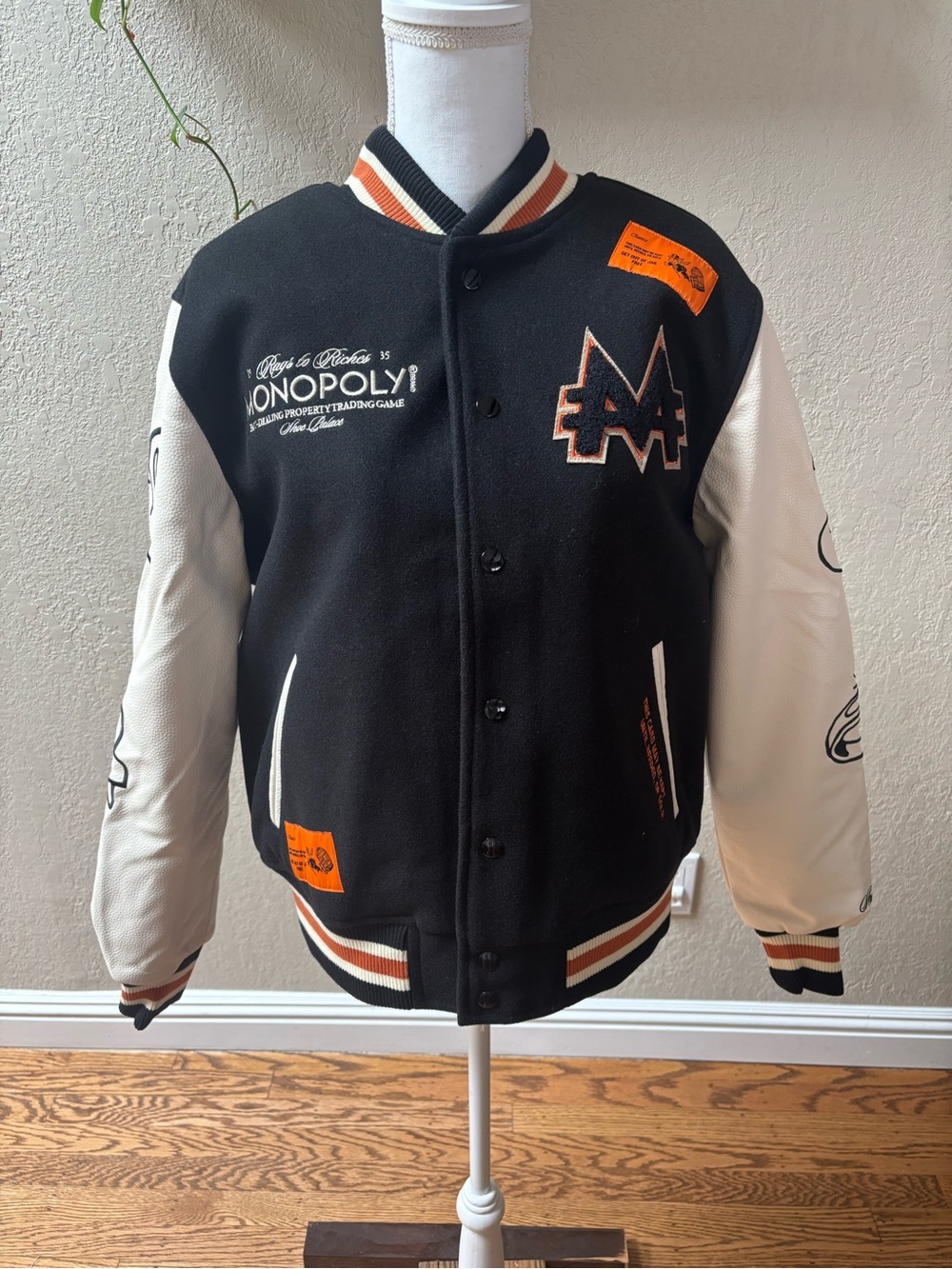 Shoe Palace Hasbro Monopoly Collab Varsity Bomber Jacket
